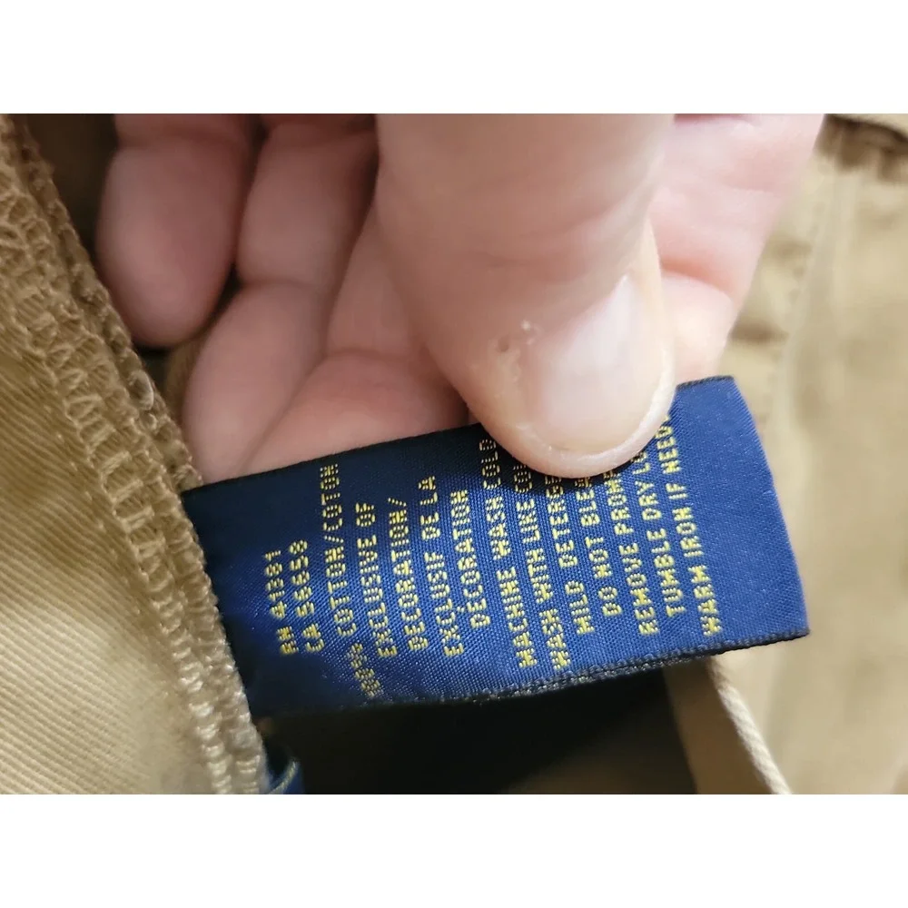 Ralph Lauren Polo 36x30 Regular/Relaxed Fit Brown 100% Cotton Chino Pant.  EUC